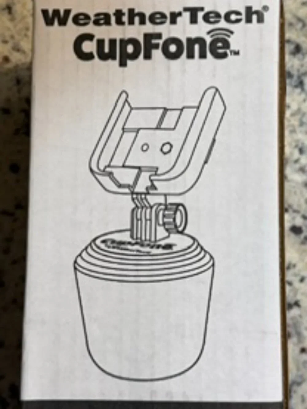 WeatherTech CupFone cell phone holder for vehicle